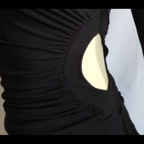 Guess Sexy One-Shoulder Solid Cutout Dress - Picture 2 of 4